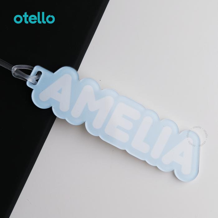 Gambar Otello Luggage Tag Pastel Color Custom Nama Print Gantungan Koper Tas - Biru Muda dari Otello Studio undefined Tokopedia