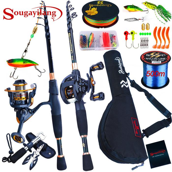 Gambar Sougayilan Set Joran Dan Gulungan Pancing, Set Alat Pancing Joran Dan dari Arinin Store undefined Tokopedia