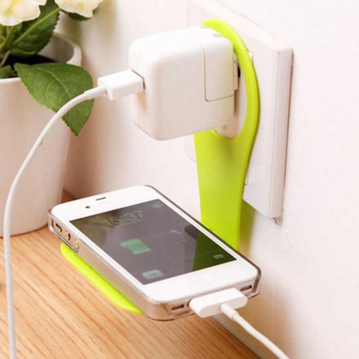 Gambar Smartphone Wall Adapter Charger Stand Bracket Holder - Multi Warna dari artomlebetshop undefined Tokopedia