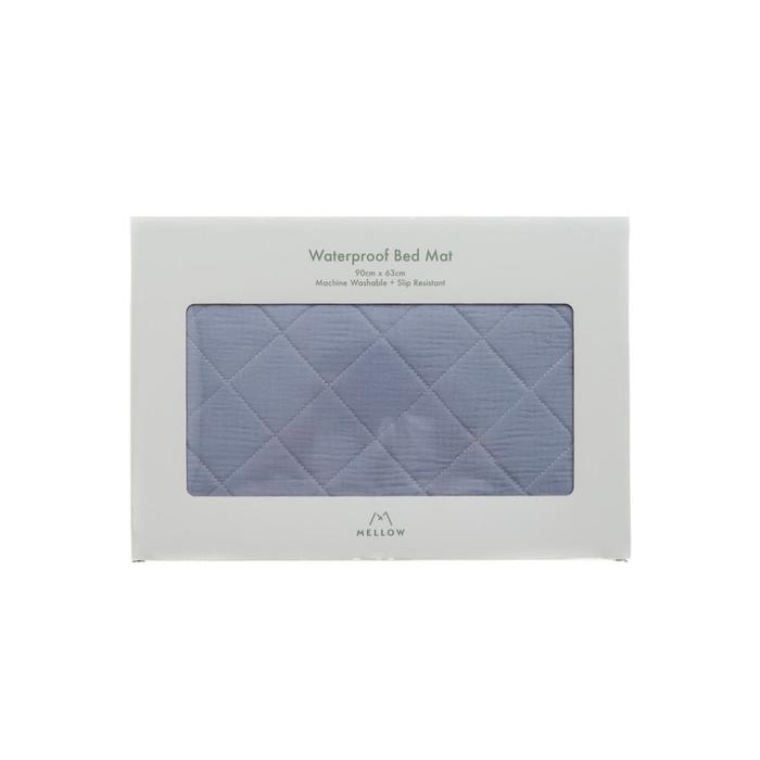 Gambar mellow | Waterproof Bed Mat - Blue Pea dari bebelou ID undefined Tokopedia