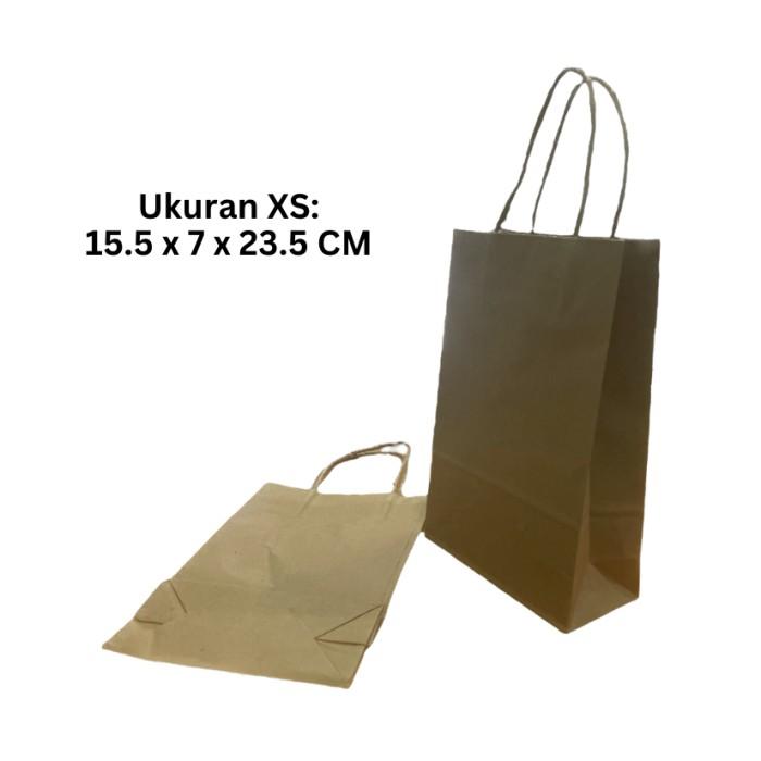 Gambar Paper Bag Coklat Kantong Kertas Polos Brown Craft 125 Gsm Tas Cokelat - XS dari Depot Serba Serbi Packaging undefined Tokopedia