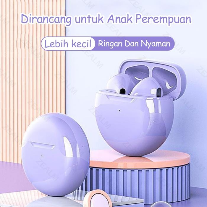 Jual New Lavender Pro Headset Bluetooth TWS with Mic HD Smart
