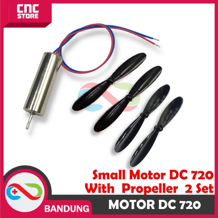 Gambar MICRO SMALL DC 720 HIGH TORQUE HIGH SPEED FOR DRONE + BALING HITAM A/B dari CNC STORE BANDUNG undefined Tokopedia