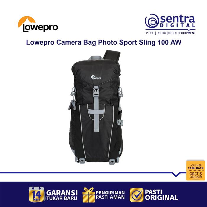 Gambar Lowepro Camera Bag Photo Sport Sling 100 AW ( Backpack Tas Ransel ) - Black dari Sentra Digital undefined Tokopedia