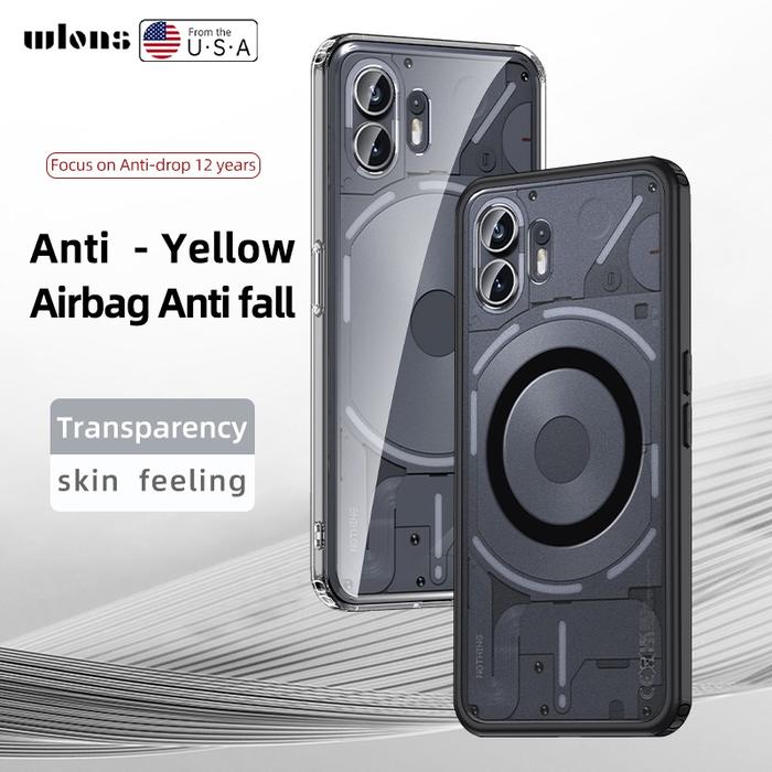 Gambar For Nothing Phone 2 Case Elvev Shockproof Anti-Kuning Hard Pc Tpu dari Mat kopleng Shop undefined Tokopedia