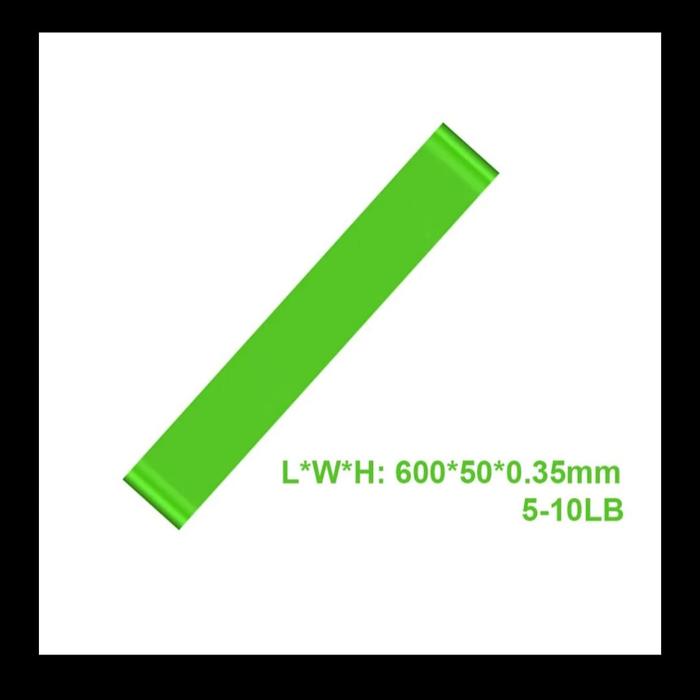 Gambar TPE Resistance Band Power Stretching Pull Up Yoga Pilates Fitness Gym - Hijau dari Aolikes Sport Store undefined Tokopedia