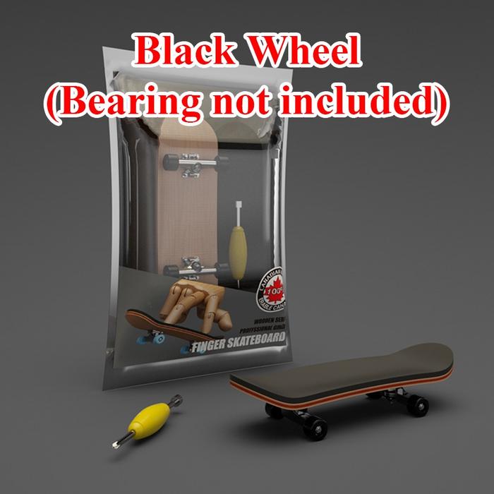 Gambar Finger SkateBoard Jari Mini Fingerboard Wheels Bearing Mainan Anak - Black Wheel dari IDT4 undefined Tokopedia