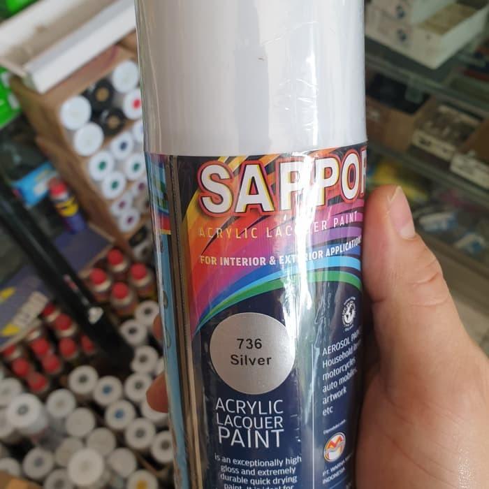 Gambar Sapporo Cat Spray 736 Silver 300 ml Cat Semprot Sapporo dari irsyad-shop undefined Tokopedia