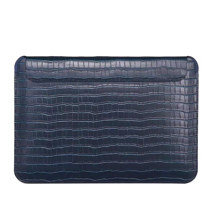 Gambar Sleeve Macbook Pro Air 13 14 Inch M1 WIWU Skin Croco Genuine Leather - Blue, Macbook 14 Inch dari Supcase Official ID Kota Administrasi Jakarta Barat Tokopedia