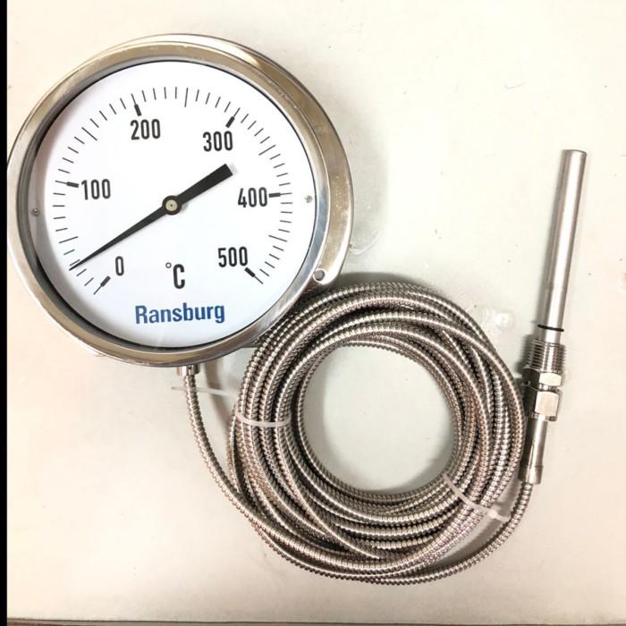 Gambar Temperature gauge/Thermometer Capillary/kabel RANSBURG - 3meter, 60c/f - 3meter, 200c/f dari HIDROMATIC MART undefined Tokopedia