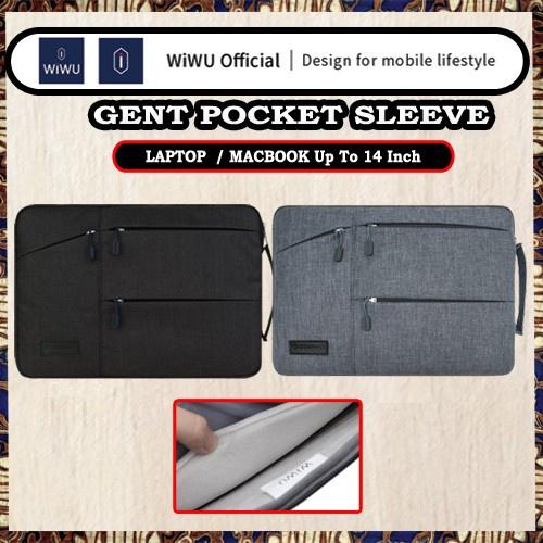 Gambar WIWU GENT POCKET SLEEVE Laptop Macbook Up TO 14 Inch - Black, 13.3 Inch dari Supcase Official ID Kota Administrasi Jakarta Barat Tokopedia