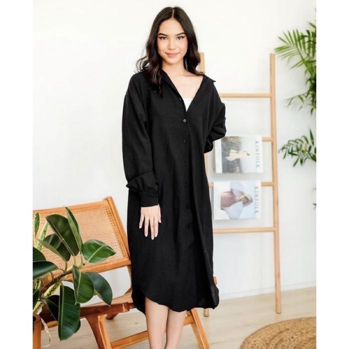 Gambar WENTYA TUNIK DRESS - TUNIK WANITA KATUN PREMIUM 2852 2860 - Hitam, L dari siusfashion undefined Tokopedia
