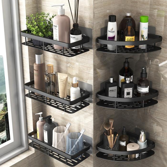 Gambar Aksesoris Kamar Mandi Shower Holder Toilet Organizer Sudut Rak Kamar dari sonasona12 undefined Tokopedia