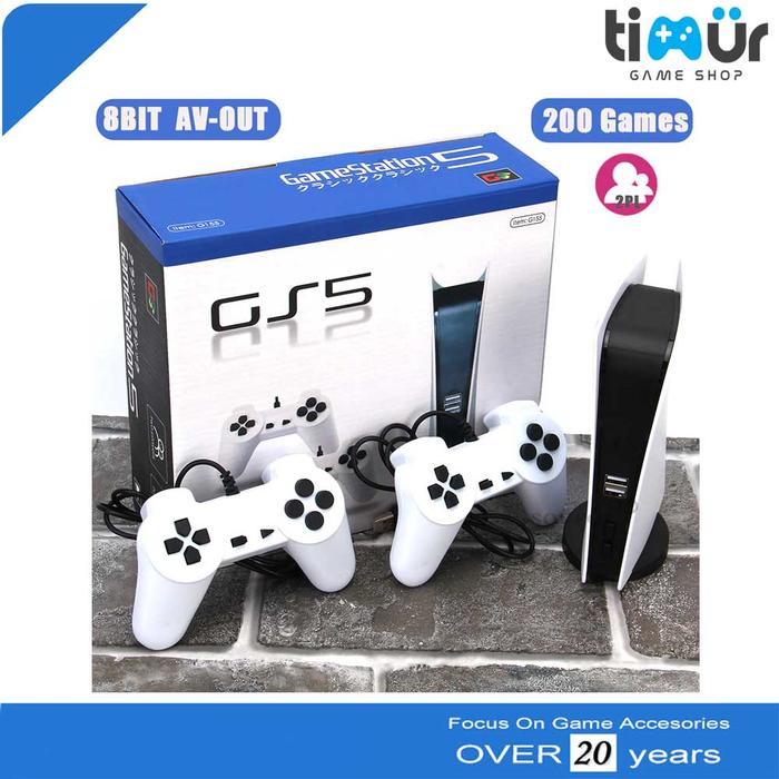 Gambar Gamestation 5 GS5 Video Game Console USB With Retro 200 Game Classic dari Connect&#39;s undefined Tokopedia