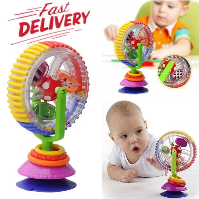 Gambar Mainan Bayi Model Tiga Warna Berputar Ferris Wheel Stroller Kursi dari Seraya Seller undefined Tokopedia