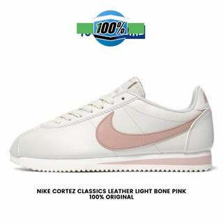 nike cortez light bone particle pink