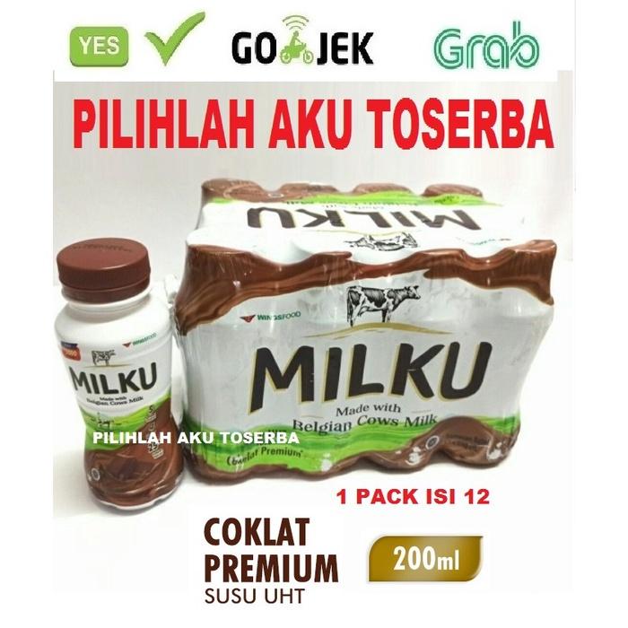 Gambar MILKU Susu UHT Rasa COKELAT 200 ml - (1 pack isi 12 botol) dari JAJA OFFICIAL STORE undefined Tokopedia