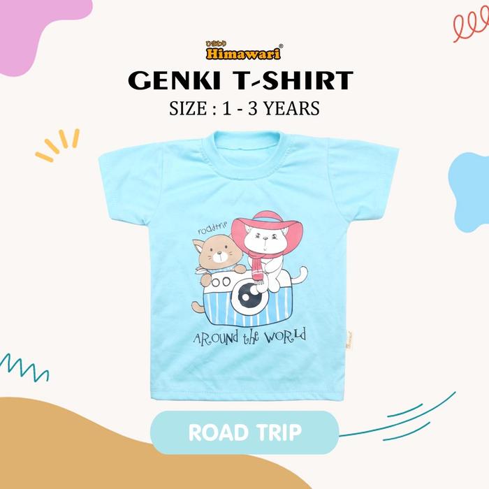 Gambar Himawari - Genki Kids T-Shirt/Baju Kaos Anak Premium Katun Unisex P.1 - ROAD TRIP, M ( 2 TAHUN ) dari Himawari baby shop undefined Tokopedia
