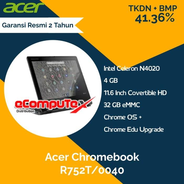 Gambar Laptop Acer Chromebook (R752T/0040) - N4020 4GB 32GB - TKDN RESMI dari eCompuTex Distribusi undefined Tokopedia