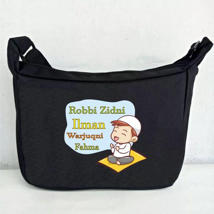 Gambar Tas Selempang Karakter Anak Doa Orang Tua Viral Slempang Terbaru WIN - Hitam dari WinOfficial_id undefined Tokopedia