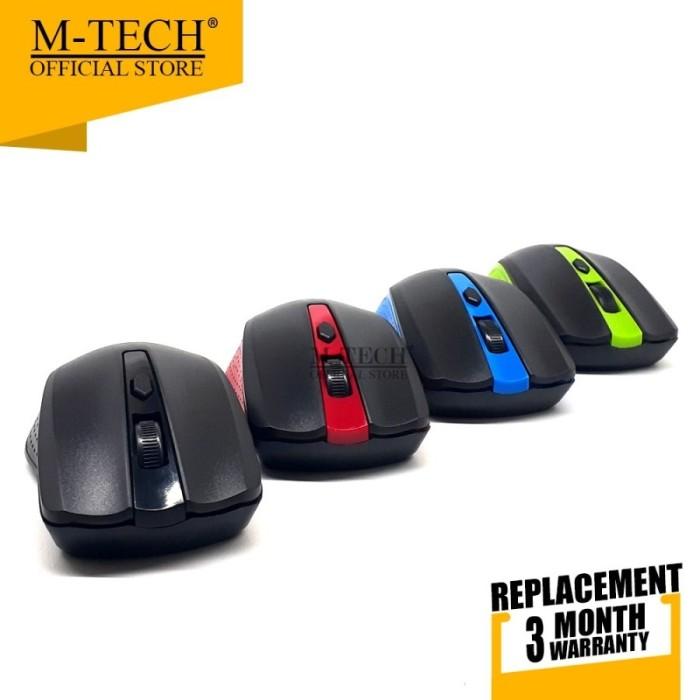 Gambar M-Tech Original Mouse Wireless 6005 - Biru dari onlineretailstore undefined Tokopedia