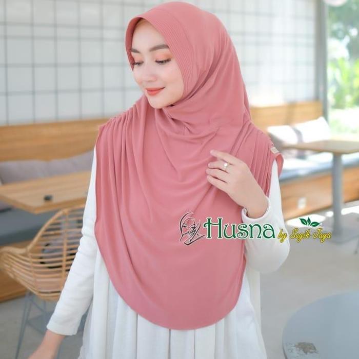 Gambar Husna Hijab Instan Bergo Humaira Pad Jersy Premium - Espresso dari Lazmyas Hijab Store undefined Tokopedia