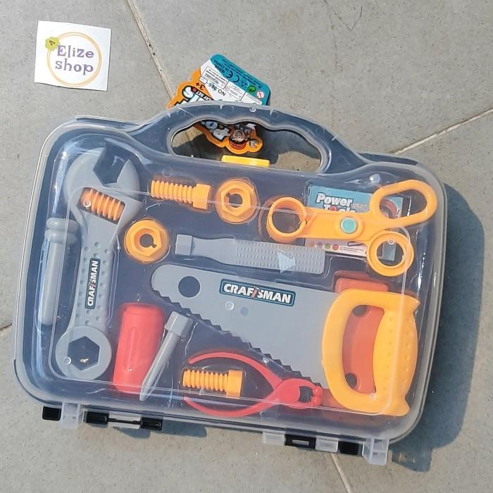 Gambar Toolbox Anak Power Tools Koper Set Mainan Perkakas Obeng Palu Gergaji - Gergaji Orange dari Various Eyes undefined Tokopedia
