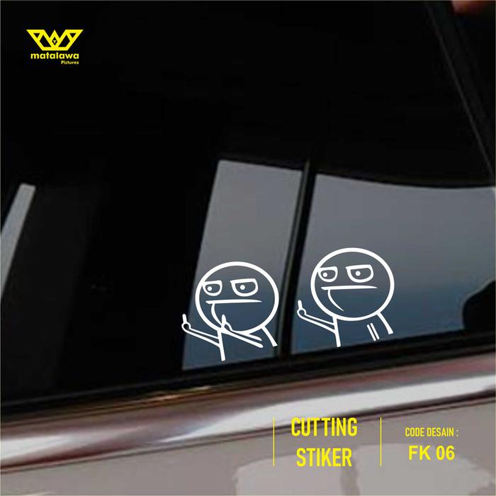 Gambar STICKER EMOTE MIDDLE FINGER FUCK FUCEK PUCEK CUTTING STICKER - PINK dari MATALAWA PICTURES undefined 2 Tokopedia