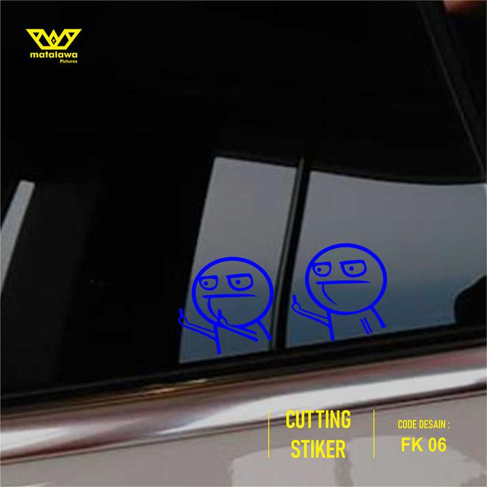 Gambar STICKER EMOTE MIDDLE FINGER FUCK FUCEK PUCEK CUTTING STICKER - PINK dari MATALAWA PICTURES undefined 5 Tokopedia