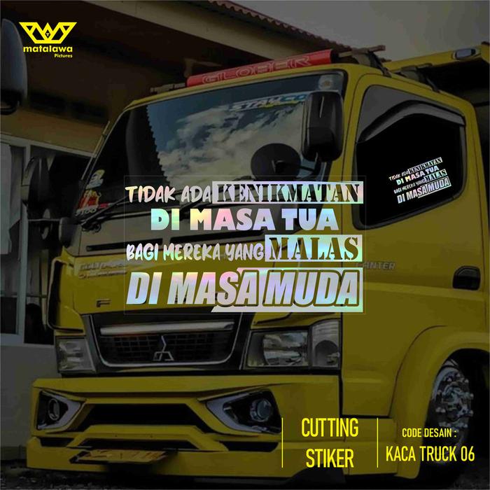 Gambar Cutting Stiker Kaca Truk Mobil Canter Pick up Body Depan Samping 06 - HOLOGRAM dari MATALAWA DECAL undefined Tokopedia