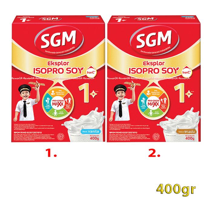 Gambar SGM Eksplor 400gr Isopro Soy 1 Rasa Vanila Madu Maxx Susu S G M Soya - Vanila dari dzworld2 undefined Tokopedia