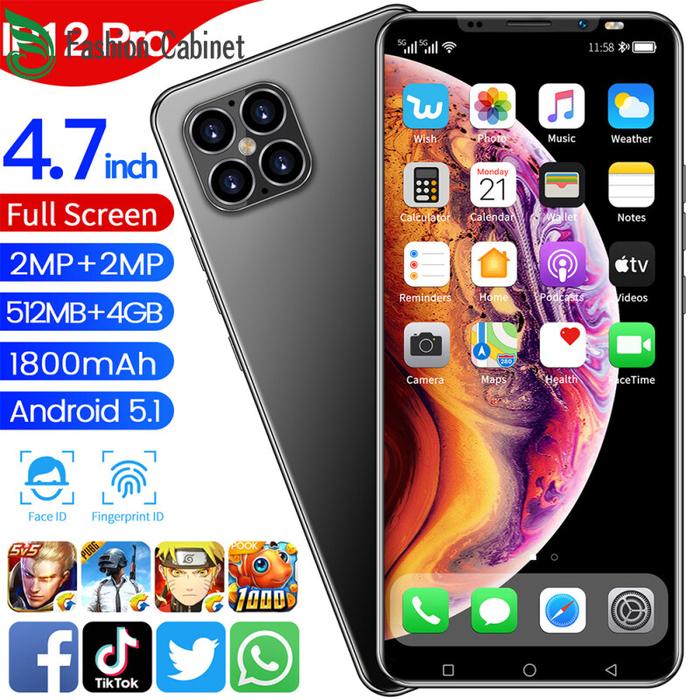 Gambar Ponsel Pintar Ip12 Pro, Hp 5.1 Inci Hd + Layar Penuh (P49) 512Mb + 4Gb dari cadmium mart undefined Tokopedia
