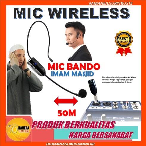 Gambar Mic Microphone  Wireless Untuk Imam Masjid & Muazin 3 in 1 Model Jepit - 1 MIC MODEL BAN dari Yukari shoppp undefined Tokopedia