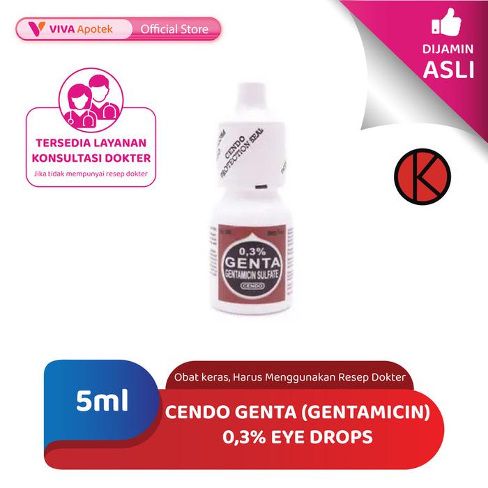 Jual Cendo Genta (Gentamycin) 0,3 Eye Drops / Infeksi Mata (5 ml