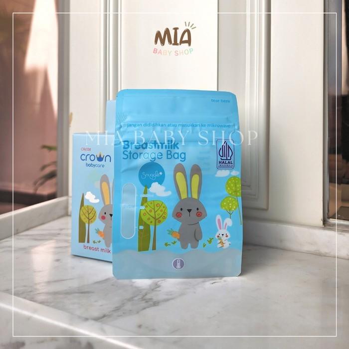 Gambar Crown Breast Milk Storage Bag / Kantong Asi 120ml / Susu Bag BPA FREE - LightBlue Bunny dari Mia Baby Shop Official undefined Tokopedia