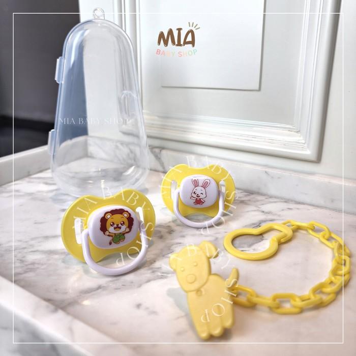 Gambar Set 2 Empeng / Pacifier Bayi Lucu / Klip Rantai Penjepit Dot - Kuning dari Mia Baby Shop Official undefined Tokopedia