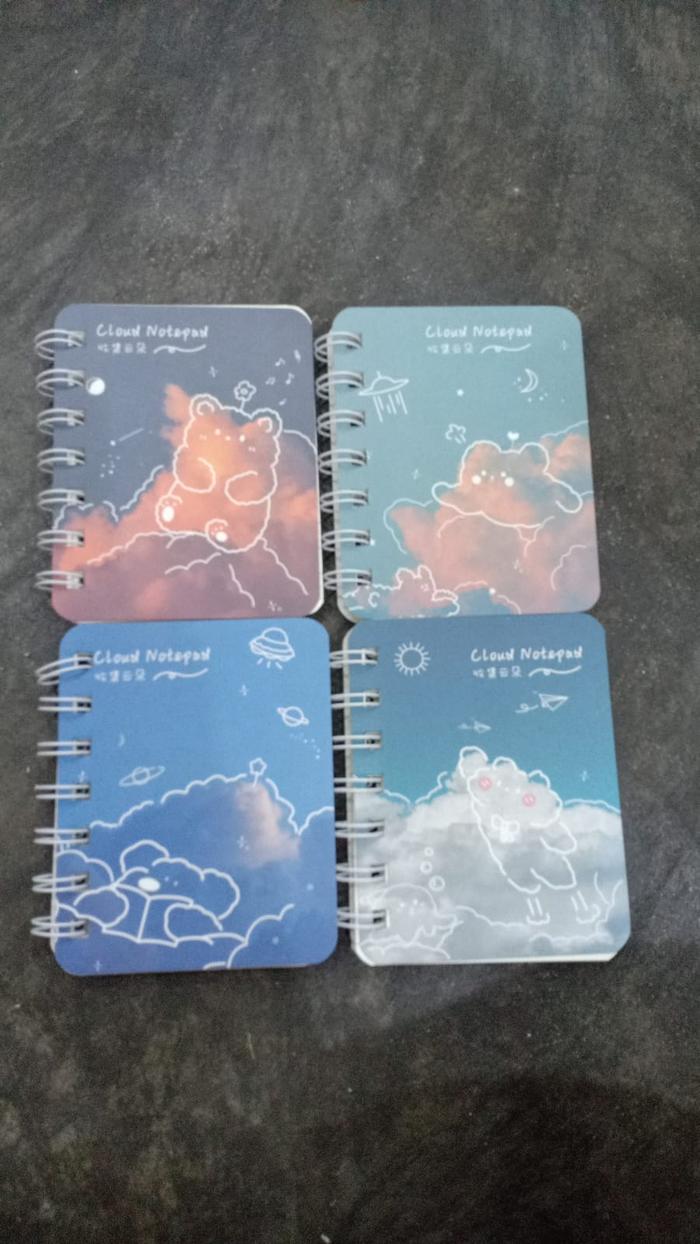 Jual MINI NOTEBOOK SIZE A7 RING / BUKU MINI KARAKTER LUCU ( SATUAN ...