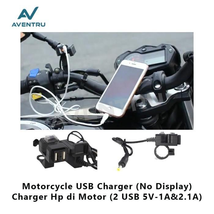Gambar Motorcycle Digital Voltmeter Phone Charger Motor Cas HP Motor 2 USB - No Display dari ODOPO undefined Tokopedia