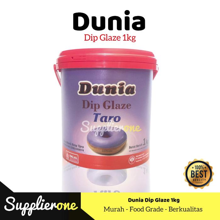 Gambar Dunia Dip Glaze 1 kg / Toping Donat Dunia / Selai Donat - Taro 1kg dari supplieronepack undefined Tokopedia
