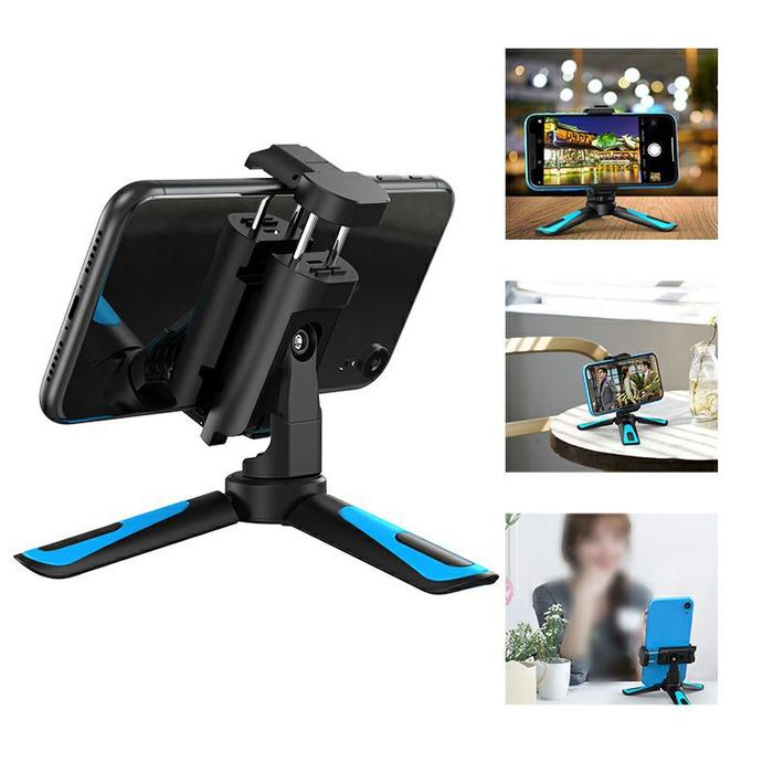 Gambar Mini Table Tripod Aluminium Alloy with 1/4 Universal Smartphone Clip dari Waroeng Modem undefined Tokopedia