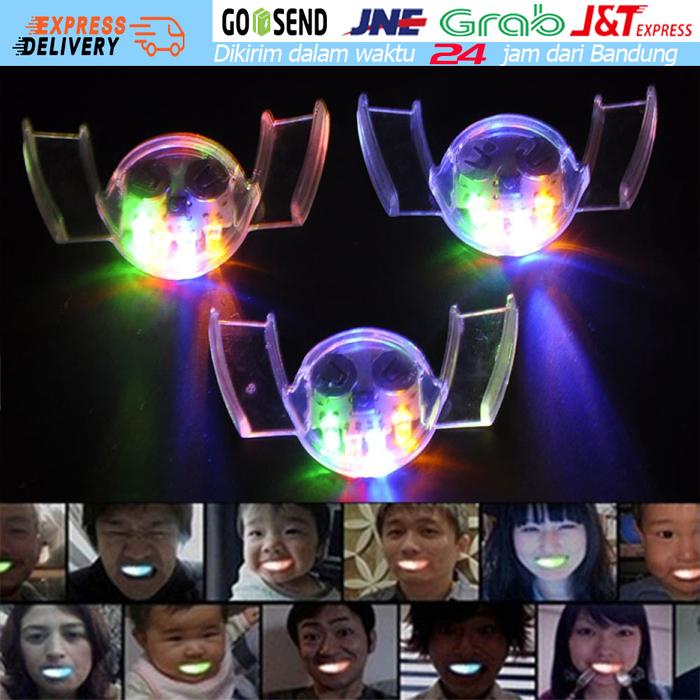 Gambar LED Lamp Trainer Teeth Lampu Gigi Mulut Viral tiktok Flashing Mouth dari Soya Global undefined Tokopedia