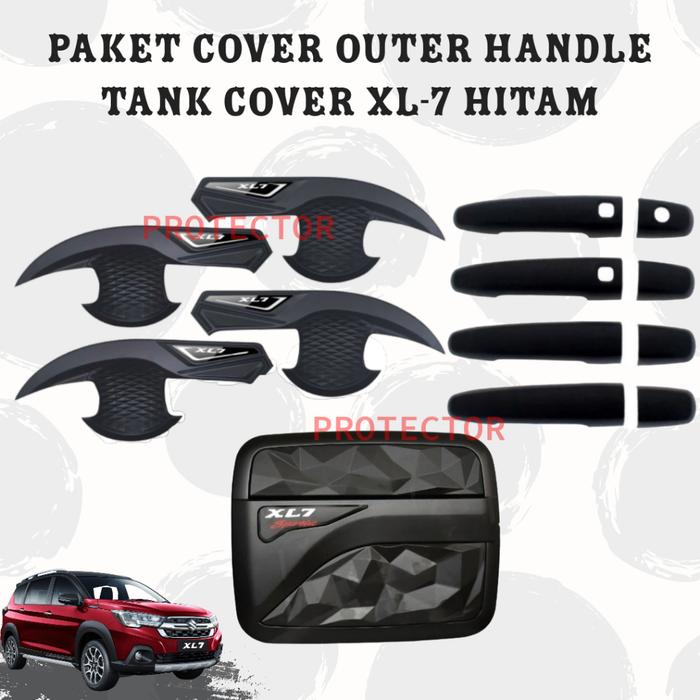 Gambar Paket Cover Outer Handle Tank Cover XL7 Hitam 2020 2021 2022 2023 2024 - Hitam, HANDLE ONLY dari Premium Roda4 Store undefined Tokopedia