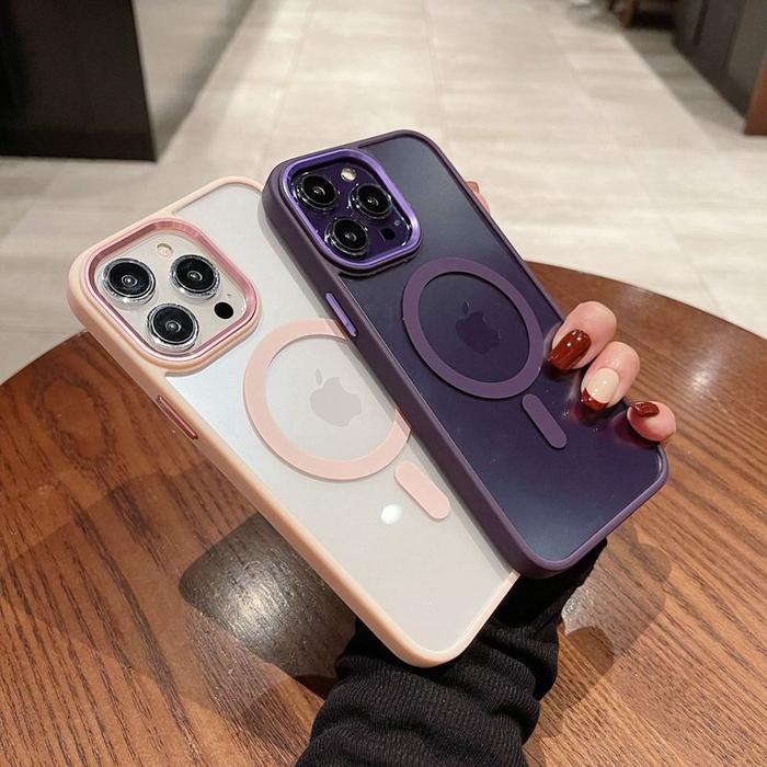 Gambar Electroplating Magnetic Suction Hard Phone Case Hp Untuk Iphone 14 Pro dari toko baju anak-anak $ undefined Tokopedia