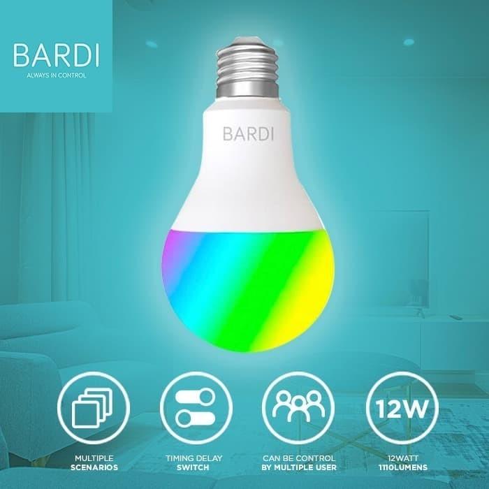 Gambar SAMEDAY BARDI SMART LIGHT BULB RGBWW 12W WIFI WIRELESS TRENDING dari CV irh undefined Tokopedia