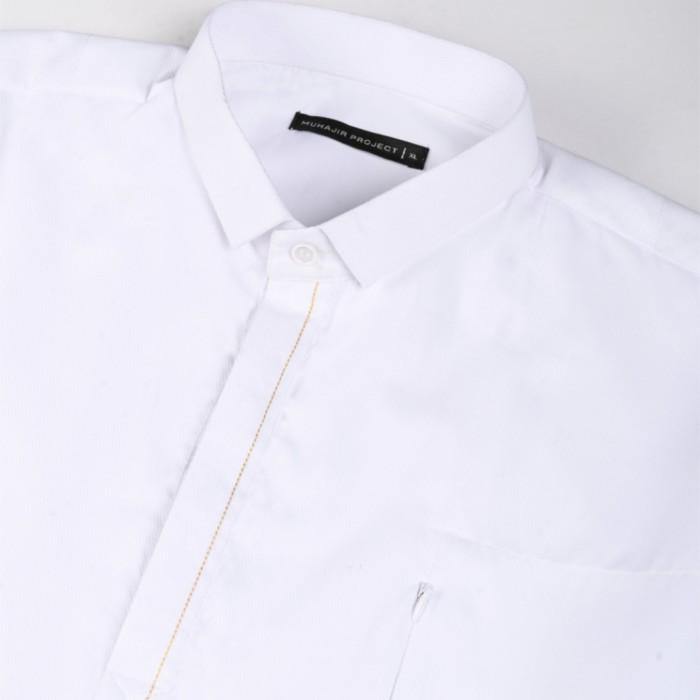 Gambar Hira Gamis pria lengan panjang - Putih, S dari Muhajir Project Store undefined Tokopedia