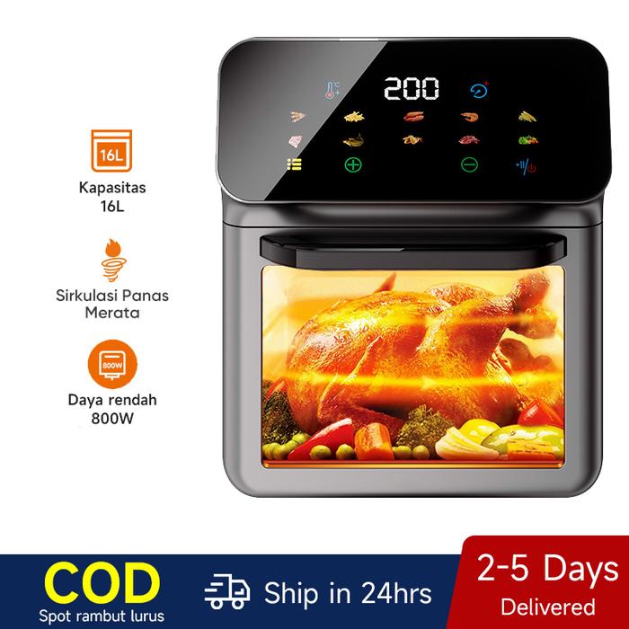 Gambar Ready Ookas Air Fryer Low Watt 7Liter Putih 8L Hitam 16L Abu-Abu - 16L-Abu dari JHJK8 undefined Tokopedia