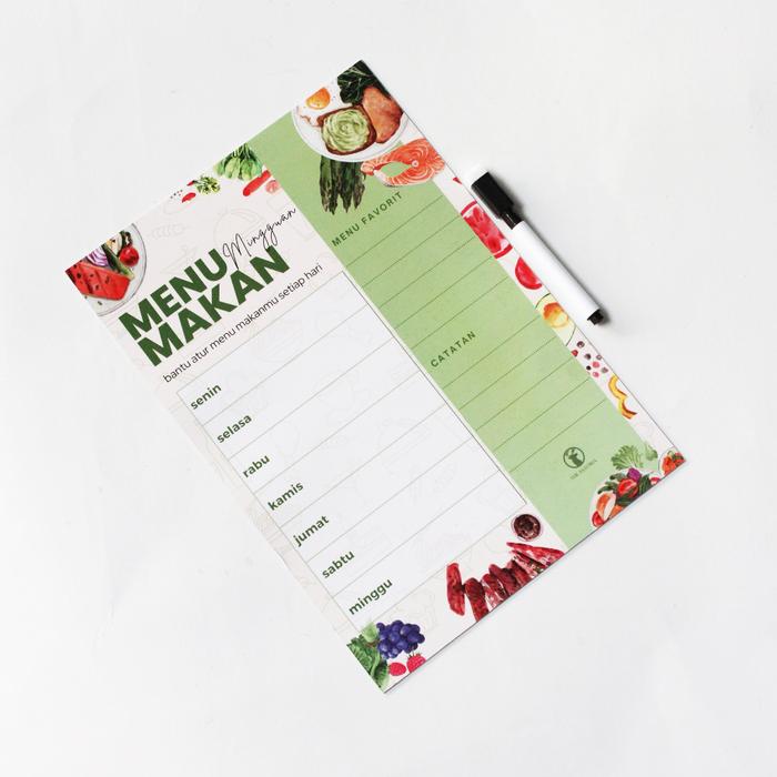 Gambar MEAL PLAN & GROCERY LIST MAGNETIC BY THE ASTORIA - MEAL PLAN dari Astoria_NEW undefined Tokopedia