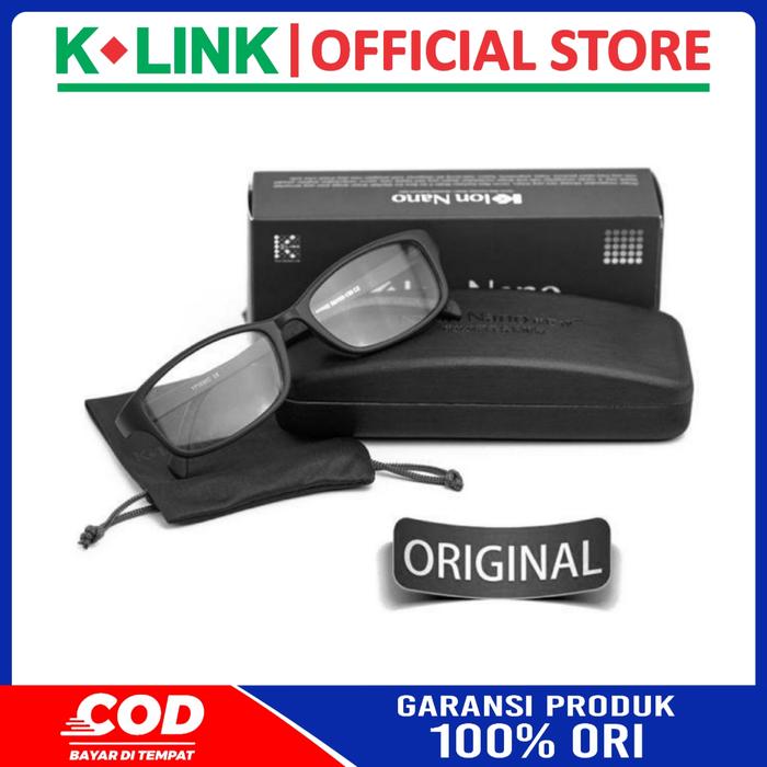 Gambar K Ion Nano Reguler by K LINK Original Frame Kacamata Anti Radiasi - Hitam dari K-LINK OLSHOP undefined Tokopedia