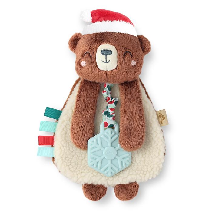 Gambar itzy ritzy | itzy lovey plush and teether toy - holiday bear dari bebelou ID undefined Tokopedia