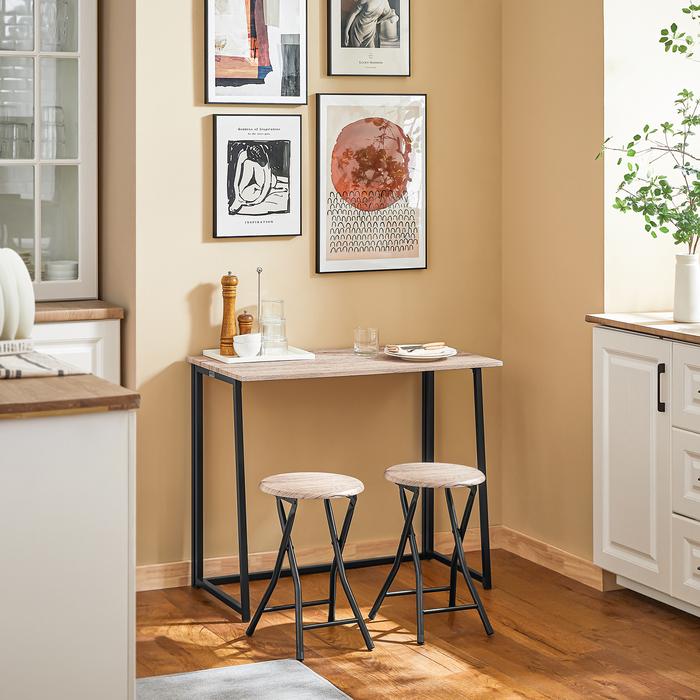 Gambar (SG ) SoBuy OGT18-N, Folding Table And 2 Folding Stools, Home Kitchen dari Fremengo Shop undefined Tokopedia